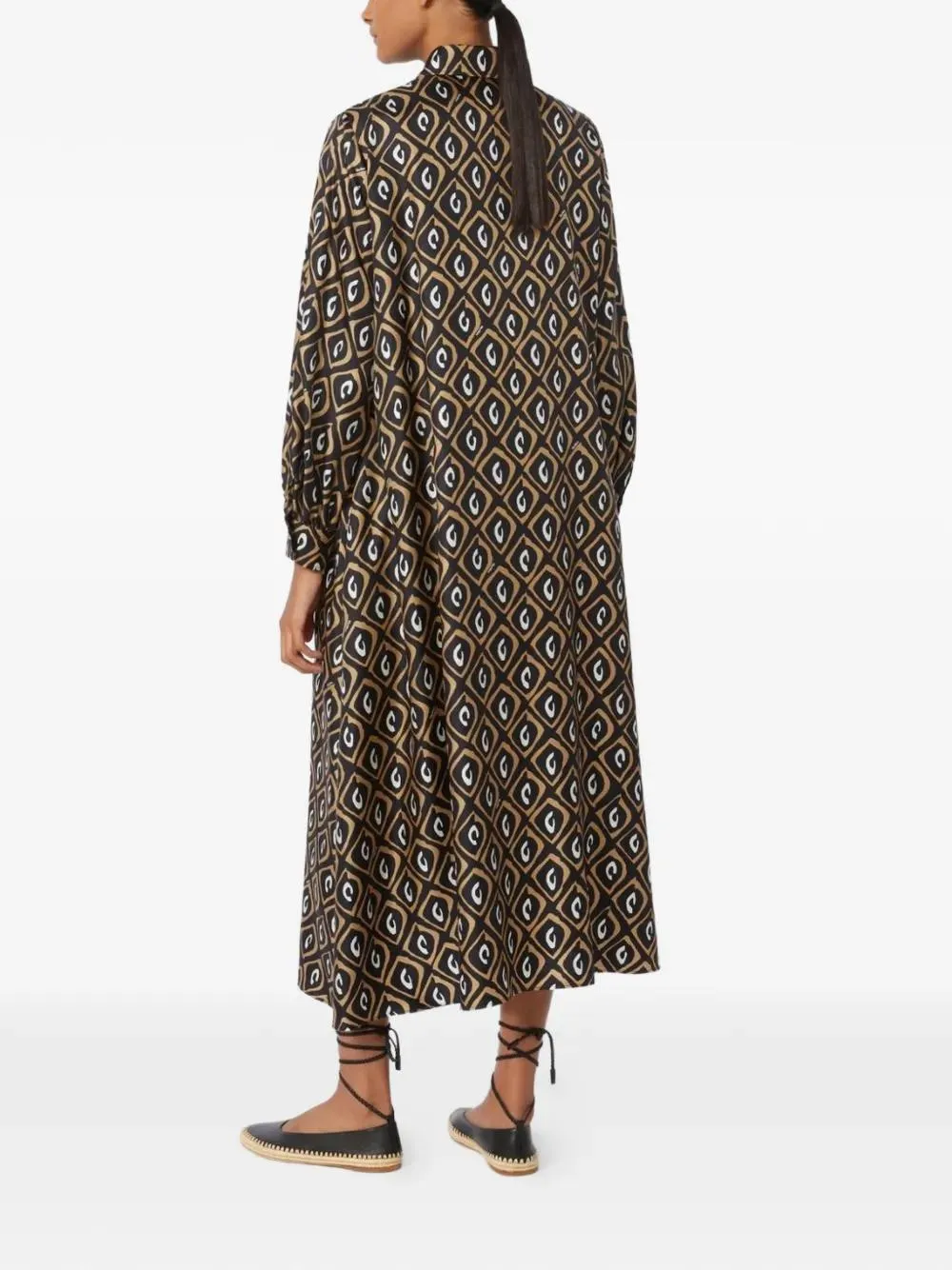 PRINTED SILK TWILL SHIRT DRESS sold by Lord & Taylor product image thumbnail 4