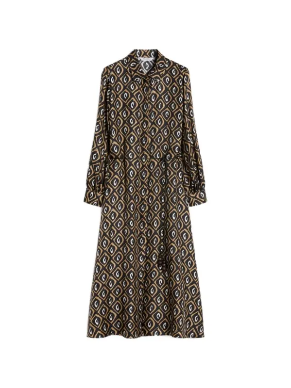 PRINTED SILK TWILL SHIRT DRESS made by MaxMara