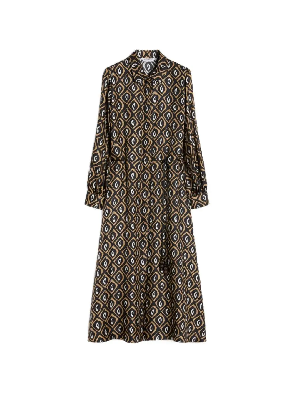 PRINTED SILK TWILL SHIRT DRESS sold by Lord & Taylor