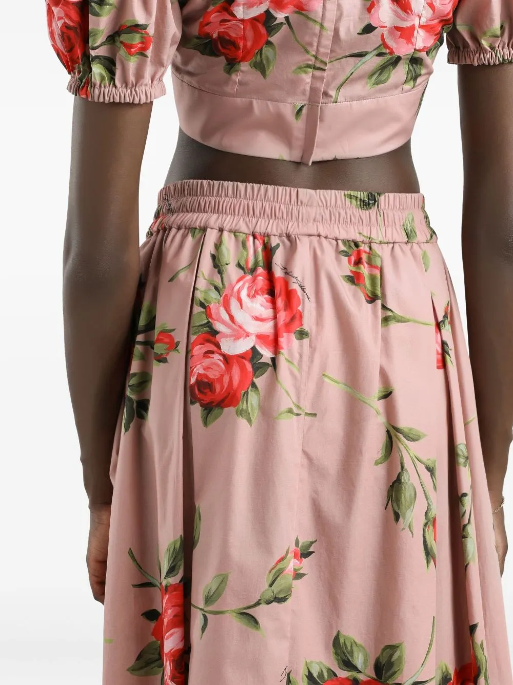 MIDI SKIRT WITH ROSE BOUQUET PRINT sold by Lord & Taylor product image thumbnail 2