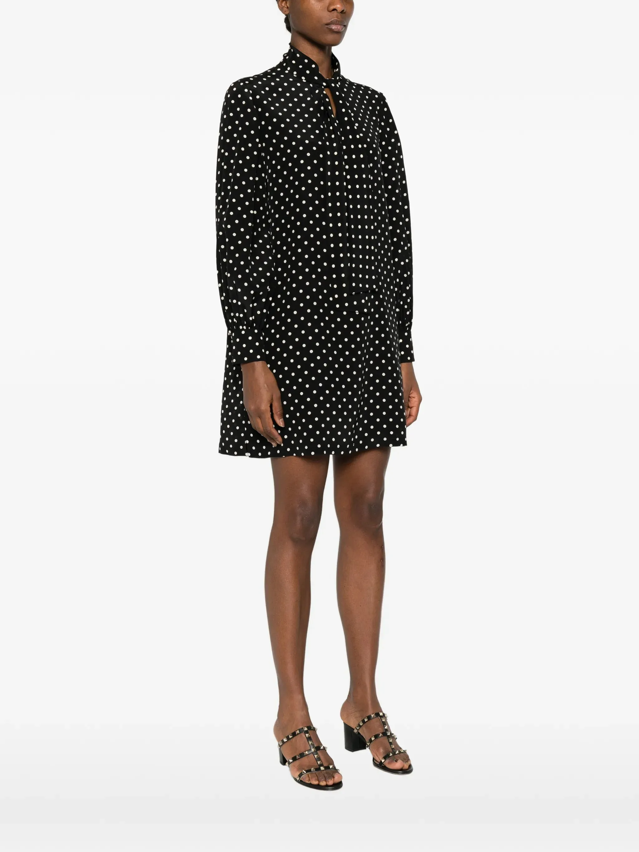 POLKA DOT-PRINT DRESS sold by Lord & Taylor product image thumbnail 3