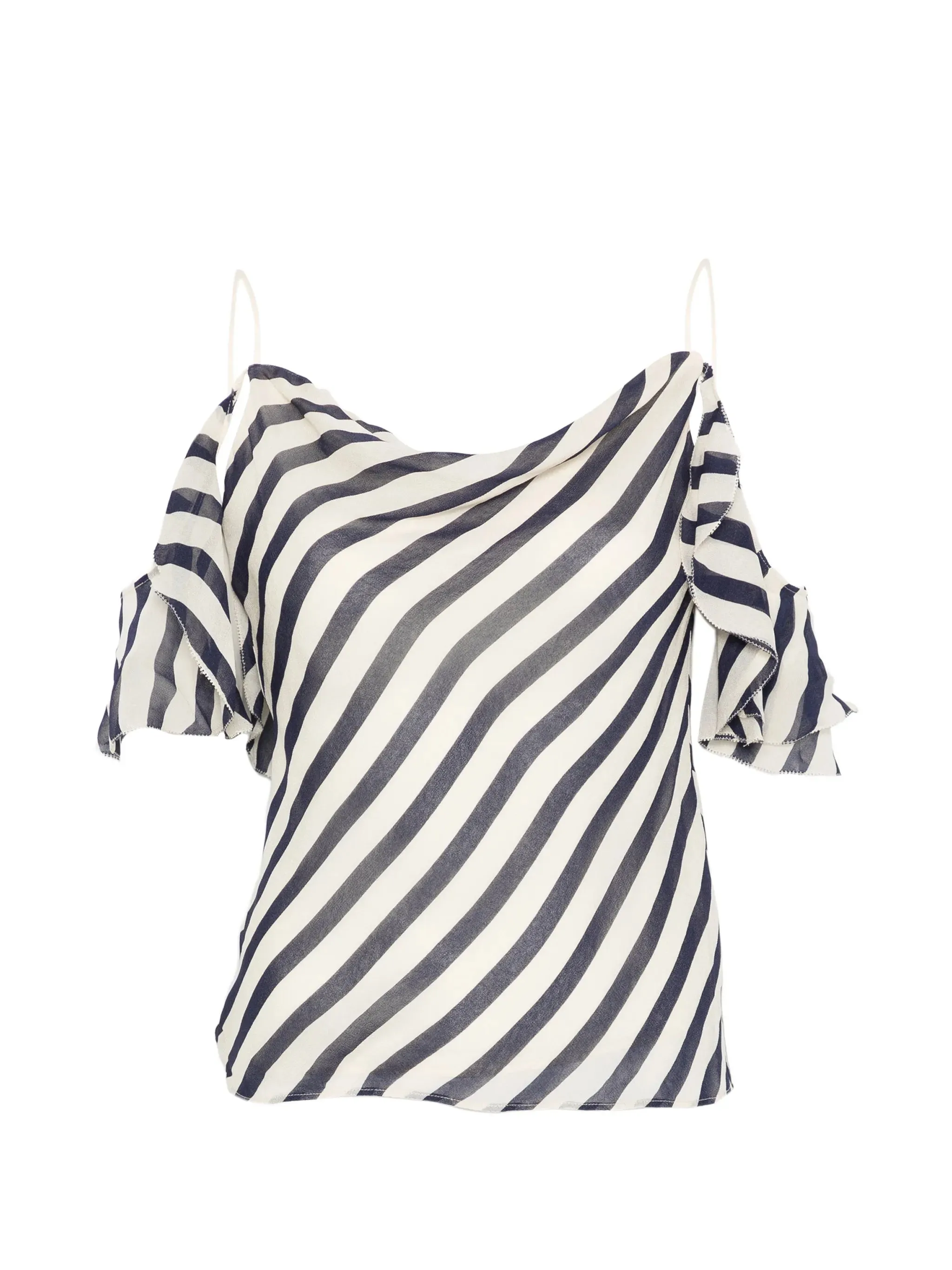 STRIPE GEORGETTE TOP sold by Lord & Taylor