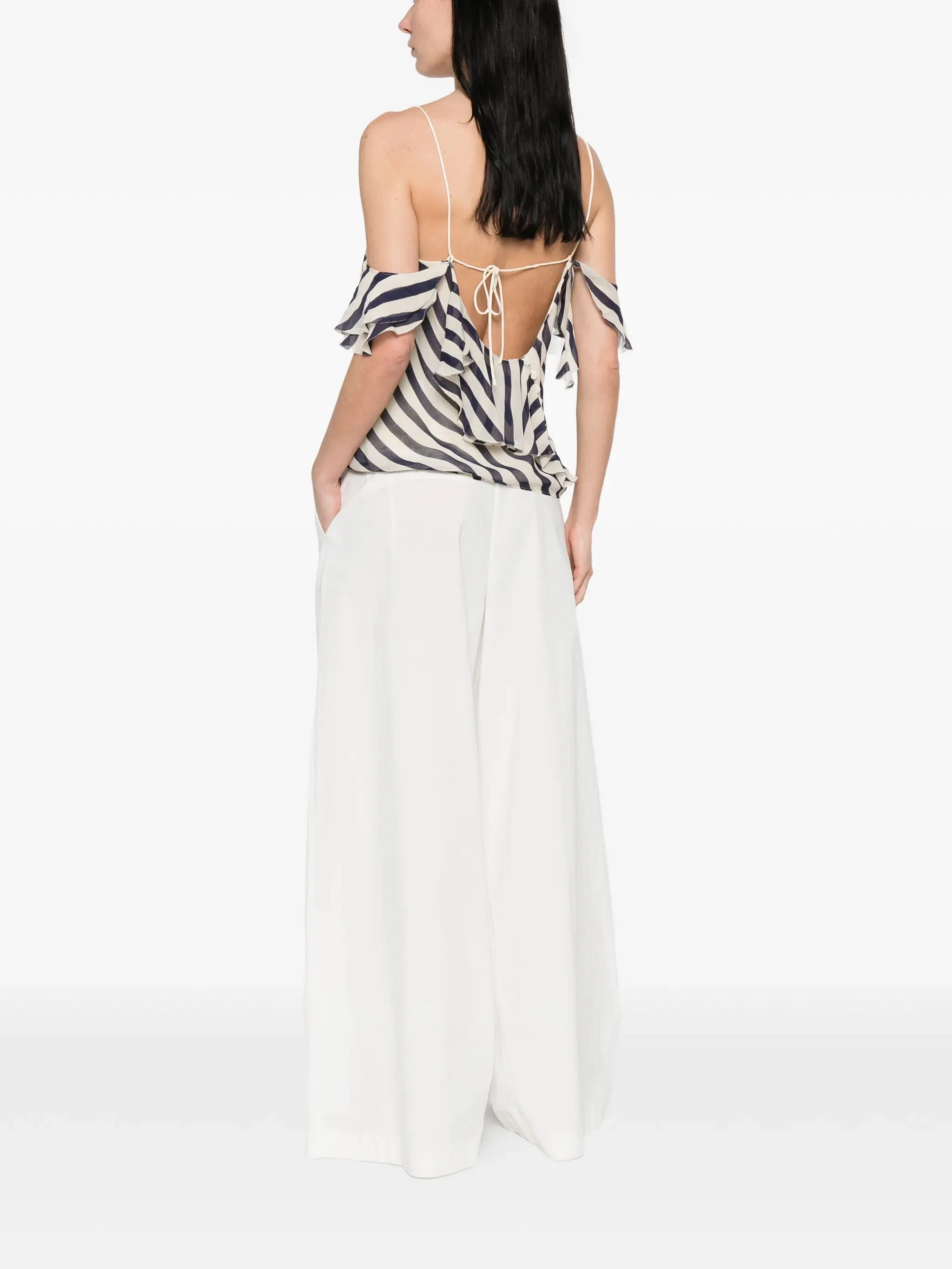STRIPE GEORGETTE TOP sold by Lord & Taylor product image thumbnail 2
