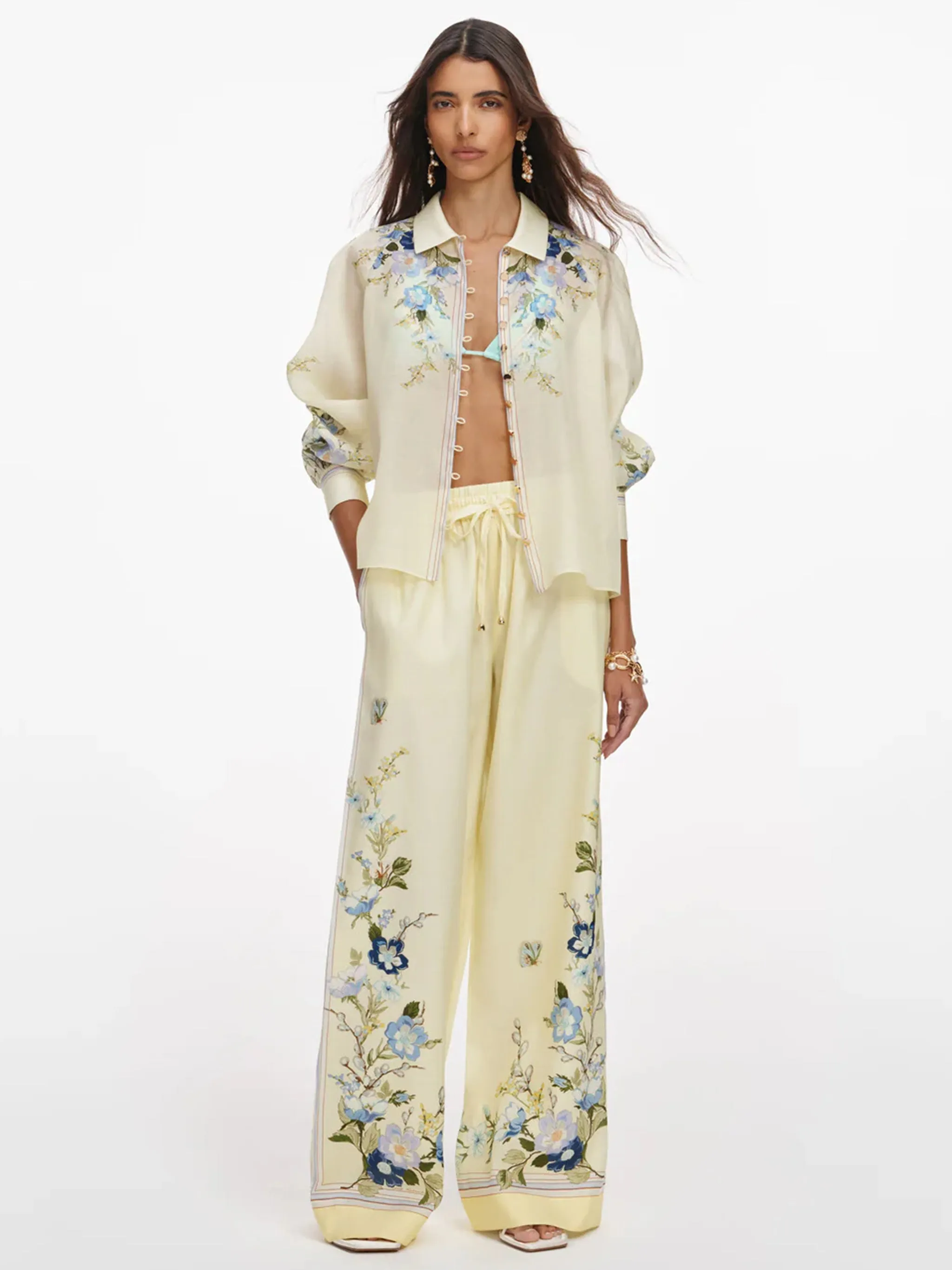 FLORAL ORGANZA BLOUSE sold by Lord & Taylor product image thumbnail 5
