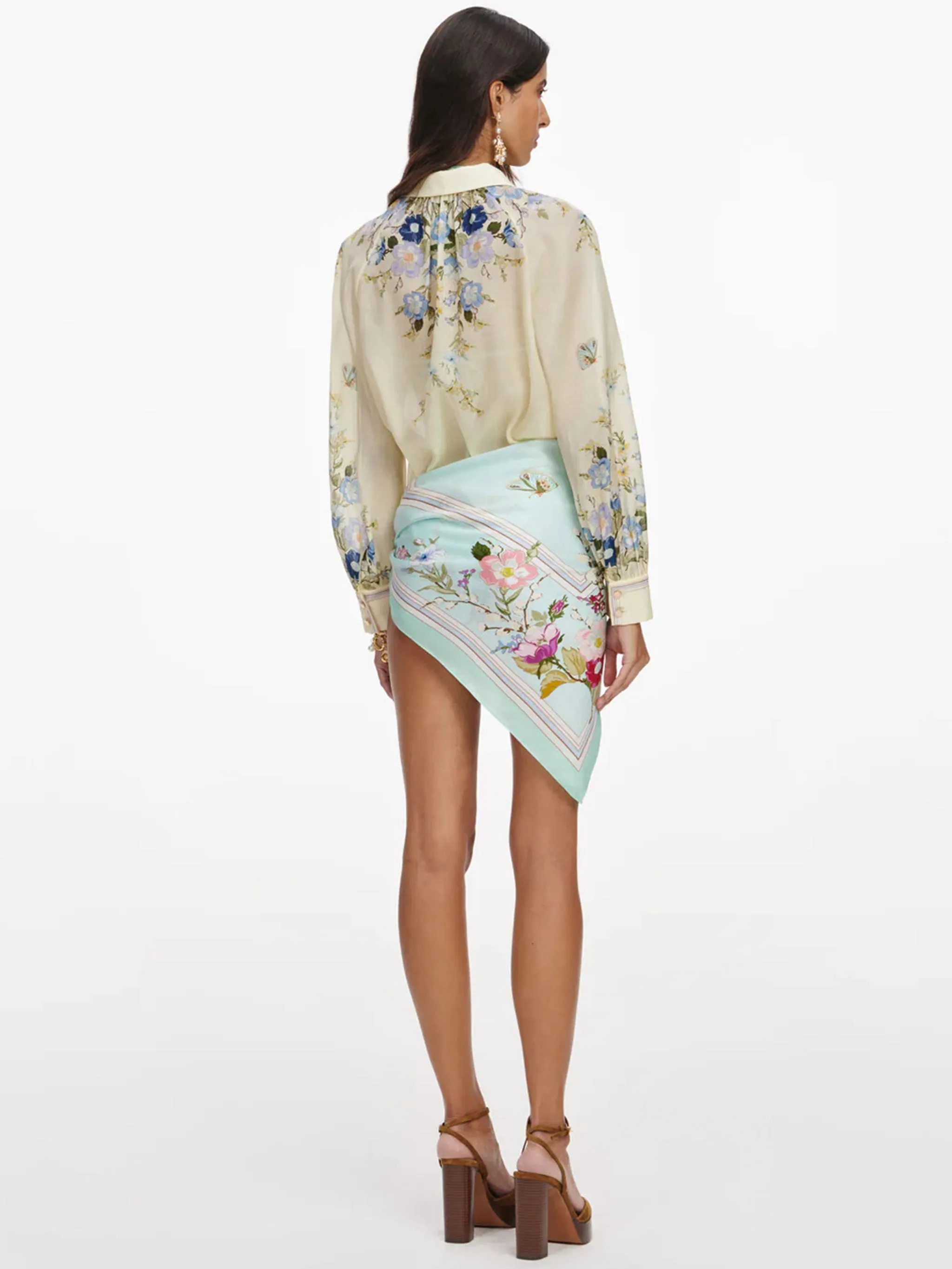 FLORAL ORGANZA BLOUSE sold by Lord & Taylor product image thumbnail 3