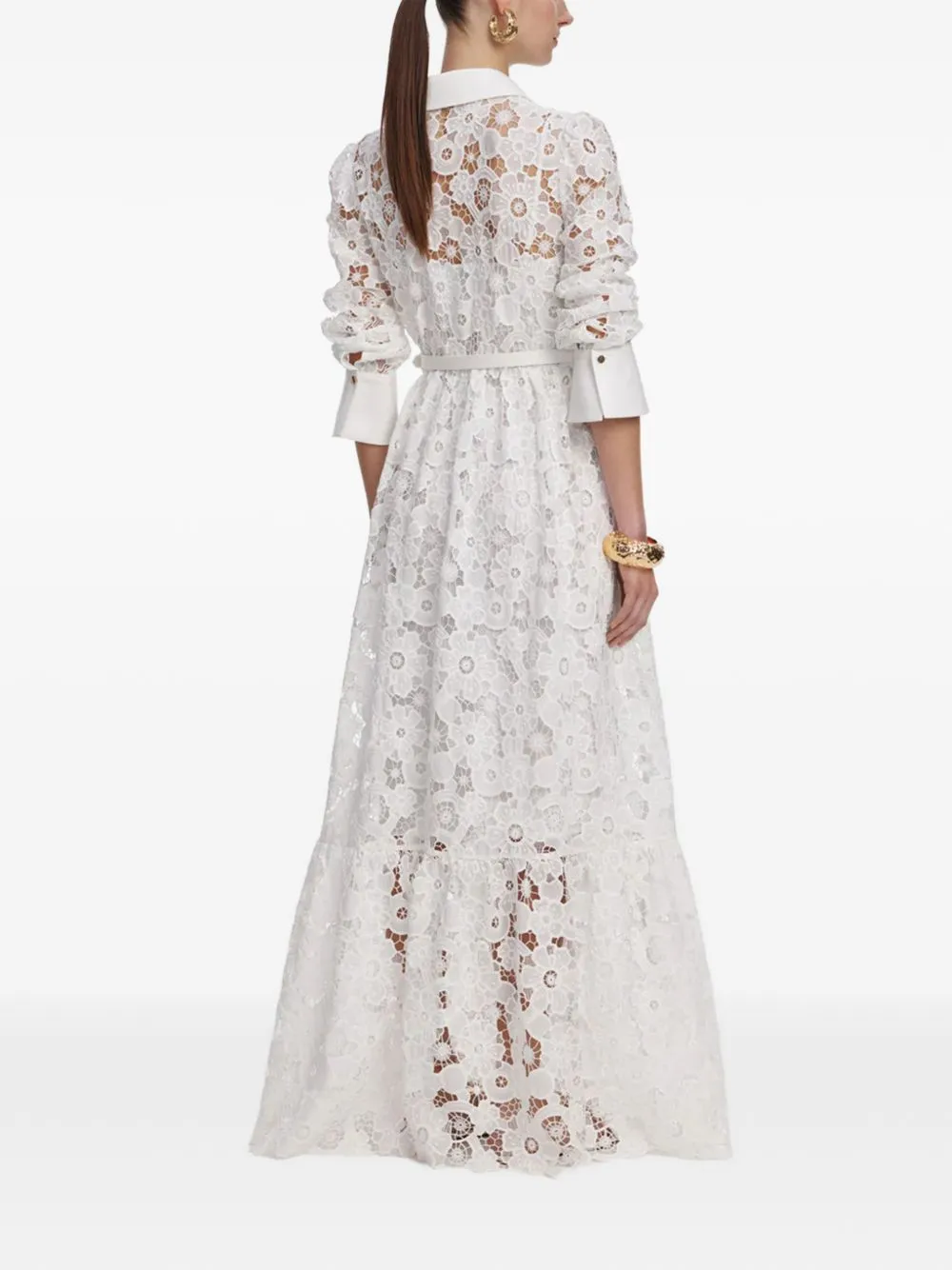 LACE COLLARED MAXI DRESS sold by Lord & Taylor product image thumbnail 4