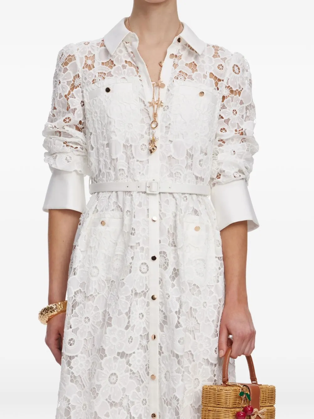 LACE COLLARED MAXI DRESS sold by Lord & Taylor