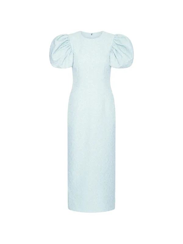 PUFFY JACQUARD MIDI DRESS made by ROTATE Birger Christensen
