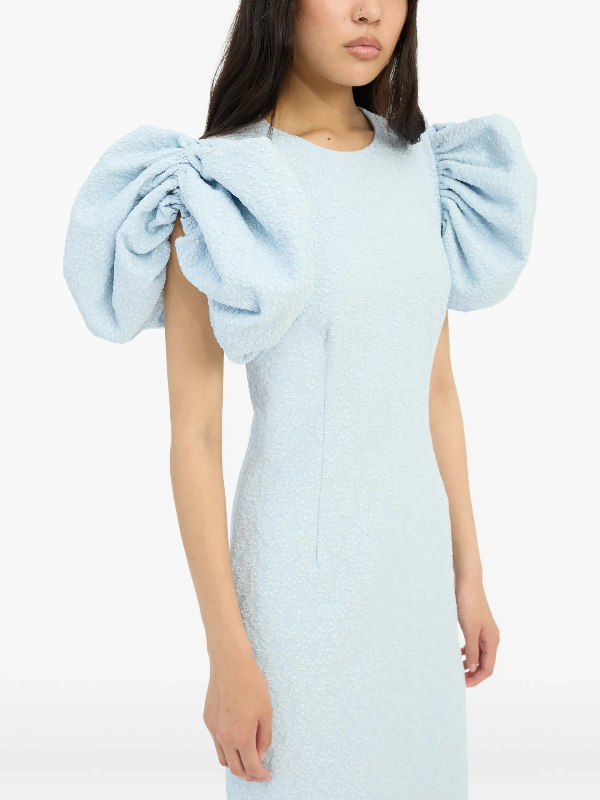 PUFFY JACQUARD MIDI DRESS sold by Lord & Taylor product image thumbnail 5