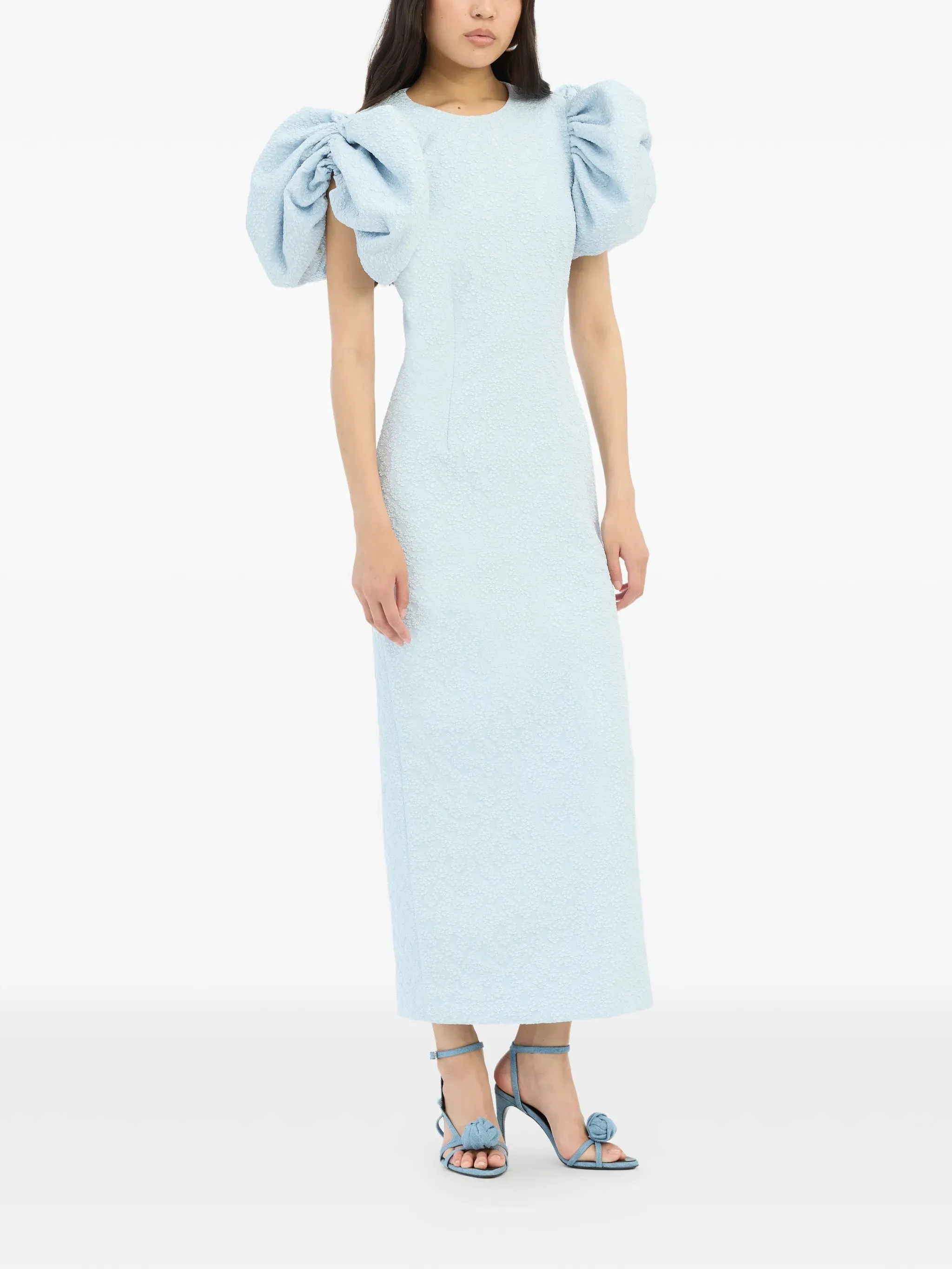 PUFFY JACQUARD MIDI DRESS sold by Lord & Taylor product image thumbnail 3