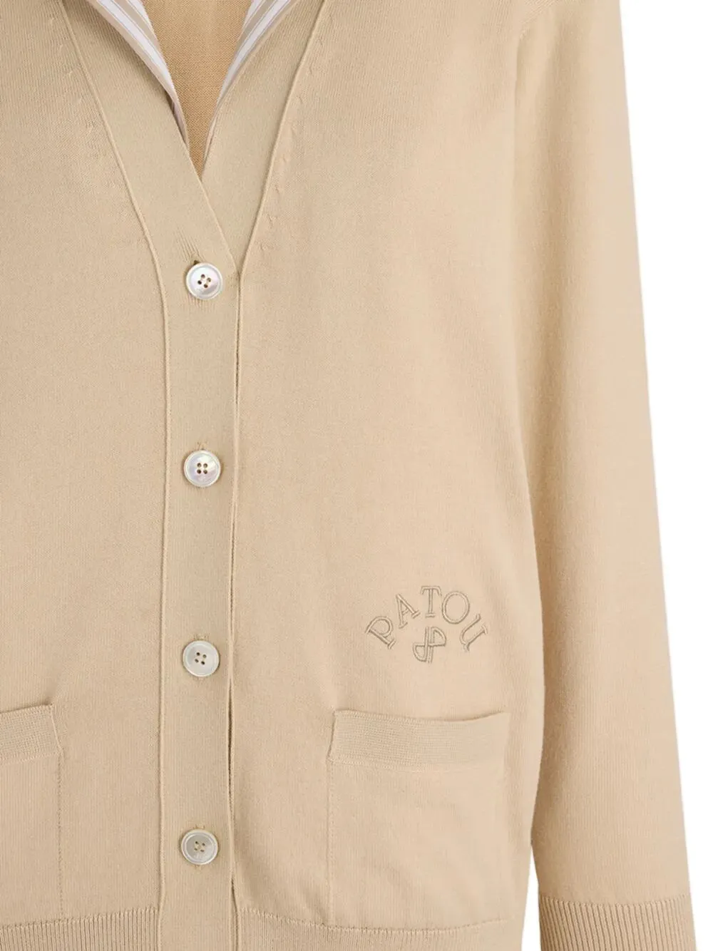 MIX POPELINE COLLAR CARDIGAN sold by Lord & Taylor product image thumbnail 2
