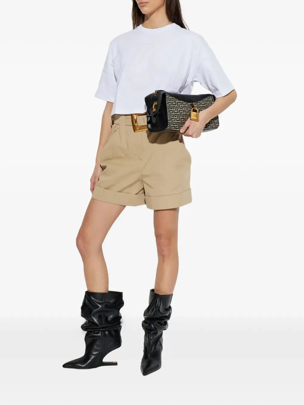 SMALL " PARIS" EMB CROPPED T-SHIRT sold by Lord & Taylor product image thumbnail 5