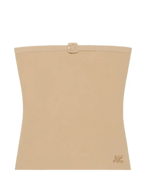 BUCKLE KNIT BUSTIER TOP made by Courreges