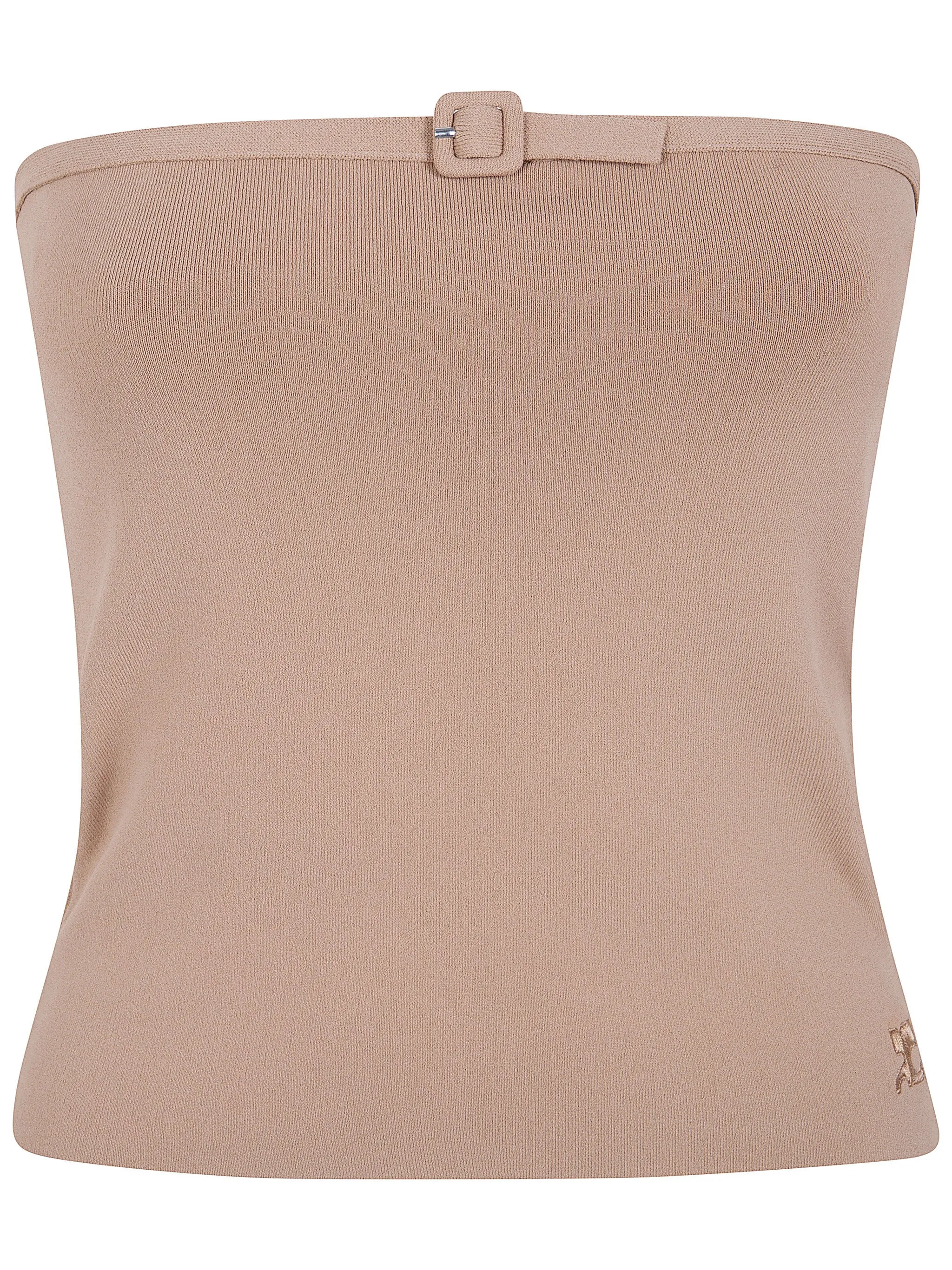 BUCKLE KNIT BUSTIER TOP sold by Lord & Taylor product image thumbnail 4