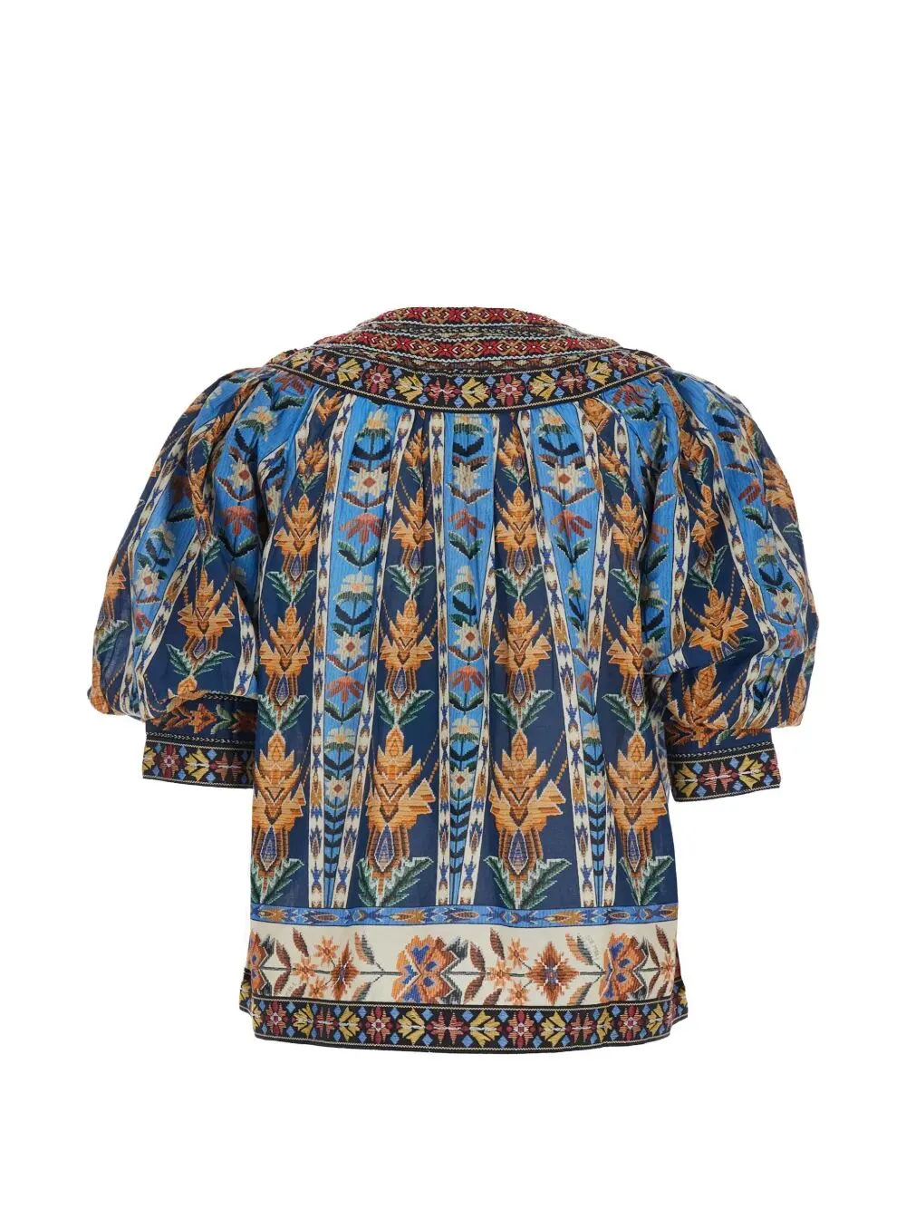 EMBROIDERED TAPESTRY SHORT SLEEVE BLOUSE sold by Lord & Taylor product image thumbnail 2