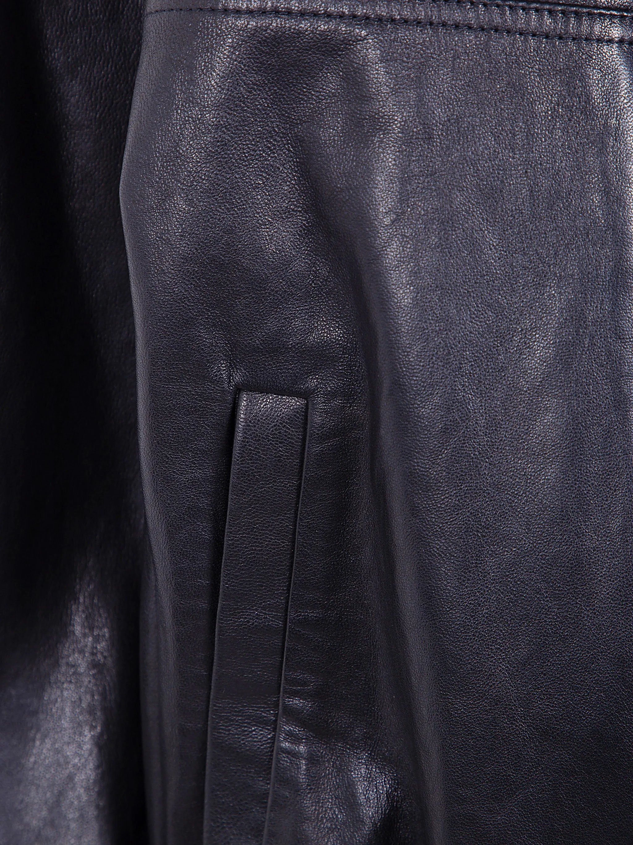 LEATHER AVIATOR JACKET sold by Lord & Taylor product image thumbnail 5