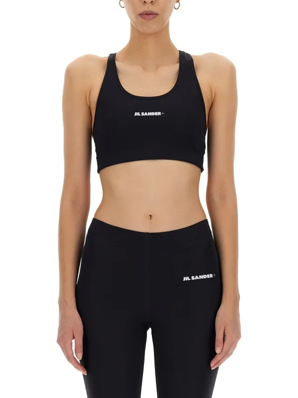 CROP TOP WITH LOGO made by Jil Sander