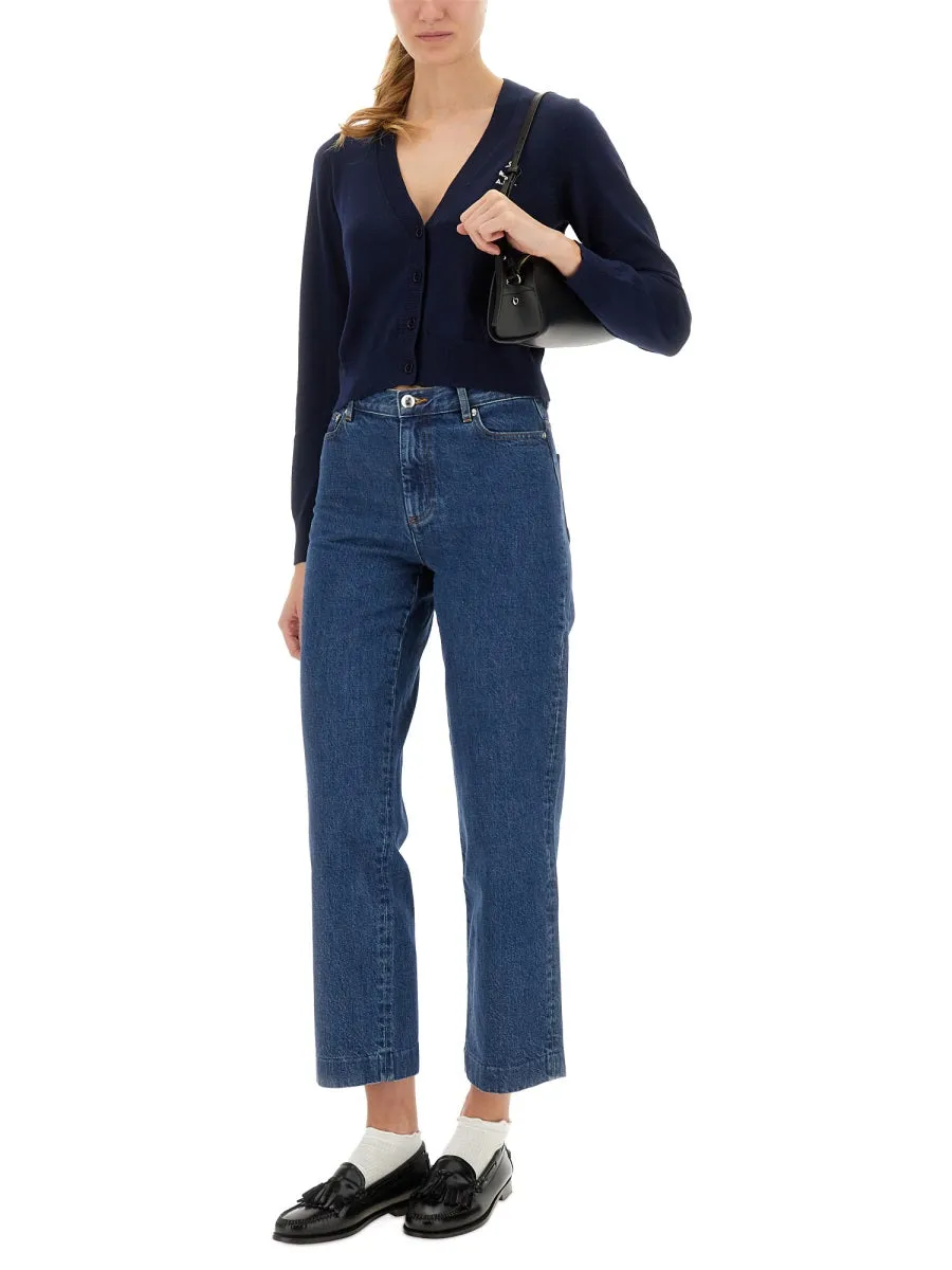 Cardigan with Embroidered Logo sold by Lord & Taylor product image thumbnail 3