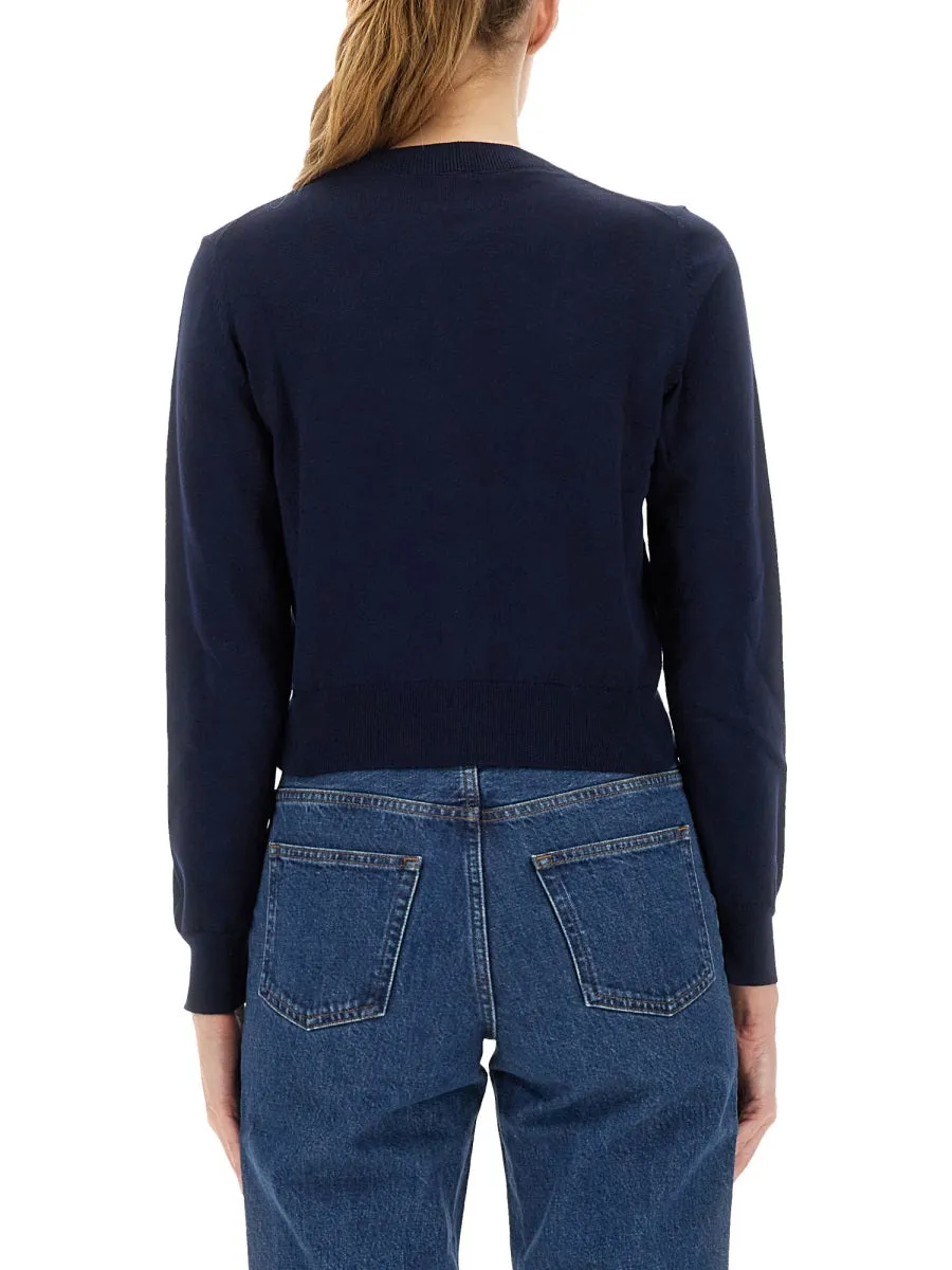 Cardigan with Embroidered Logo sold by Lord & Taylor product image thumbnail 2