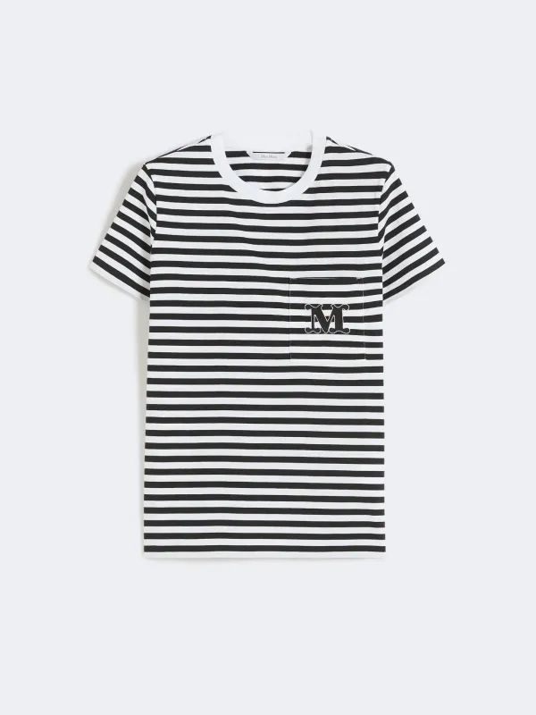 Striped cotton t-shirt made by MaxMara
