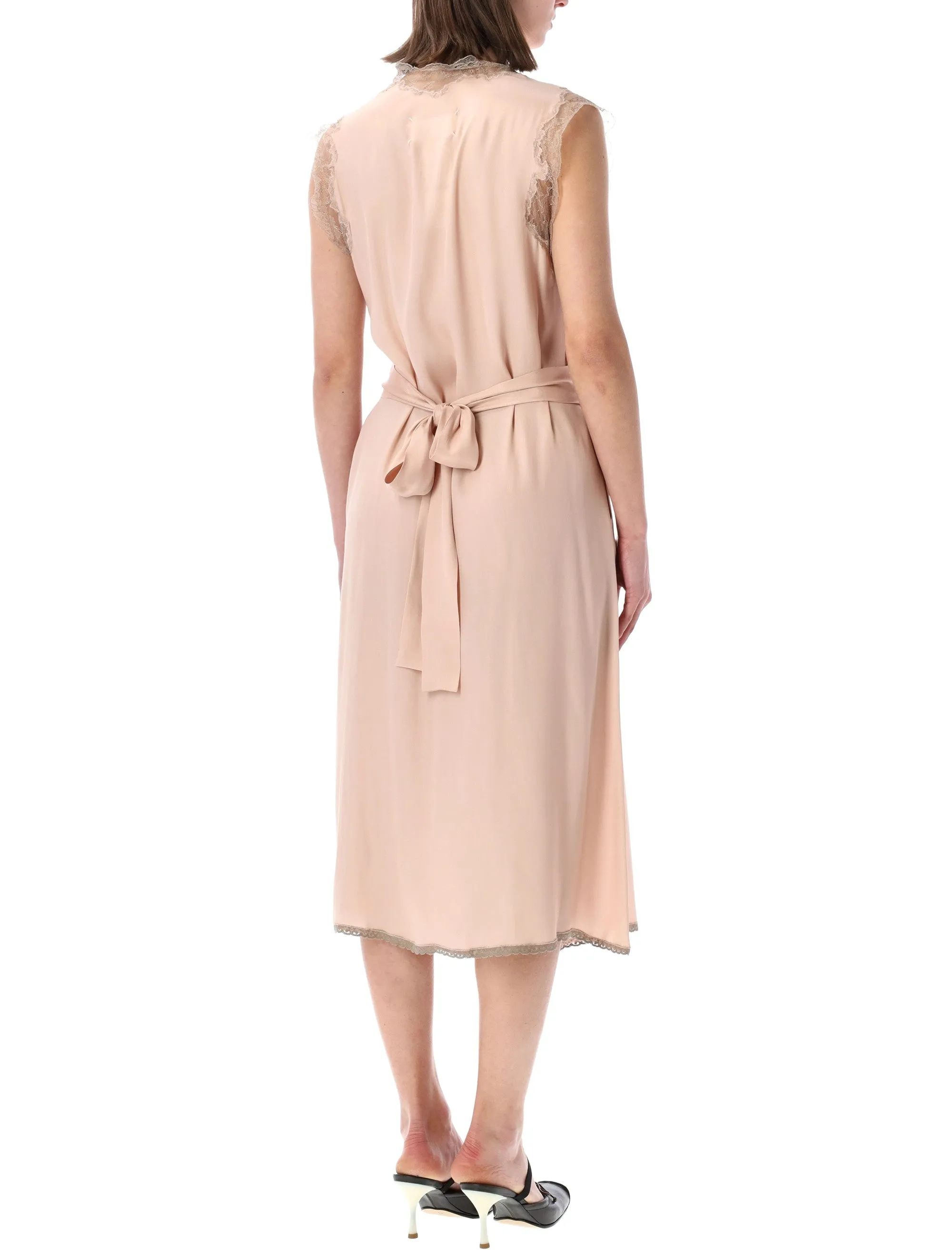 MAISON MARGIELA SILK LACE DETAIL MIDI DRESS sold by Lord & Taylor product image thumbnail 2