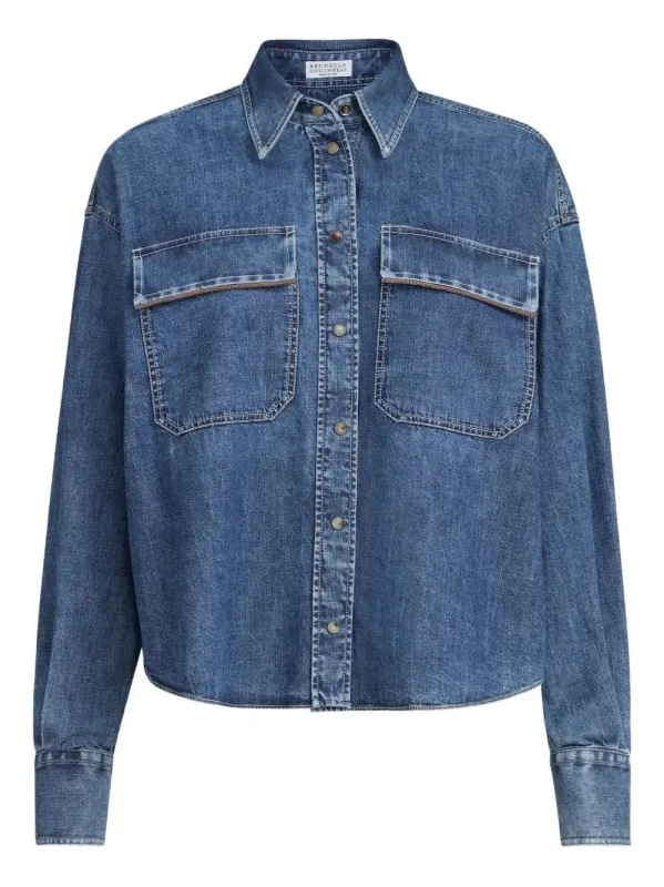 DENIM SHIRT made by Brunello Cucinelli