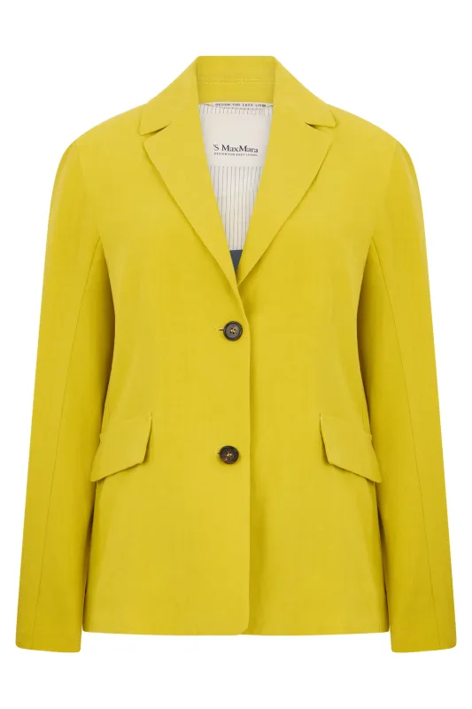 SINGLE-BREASTED LINEN BLAZER made by Lord & Taylor
