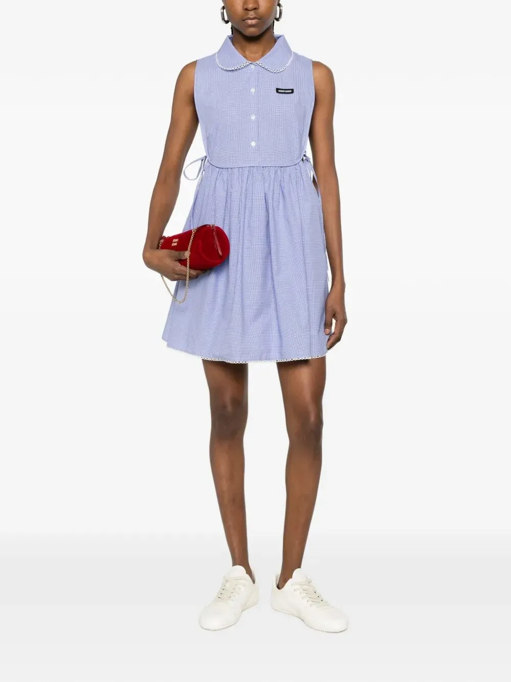 COTTON DRESS WITH CHECKS sold by Lord & Taylor product image thumbnail 2