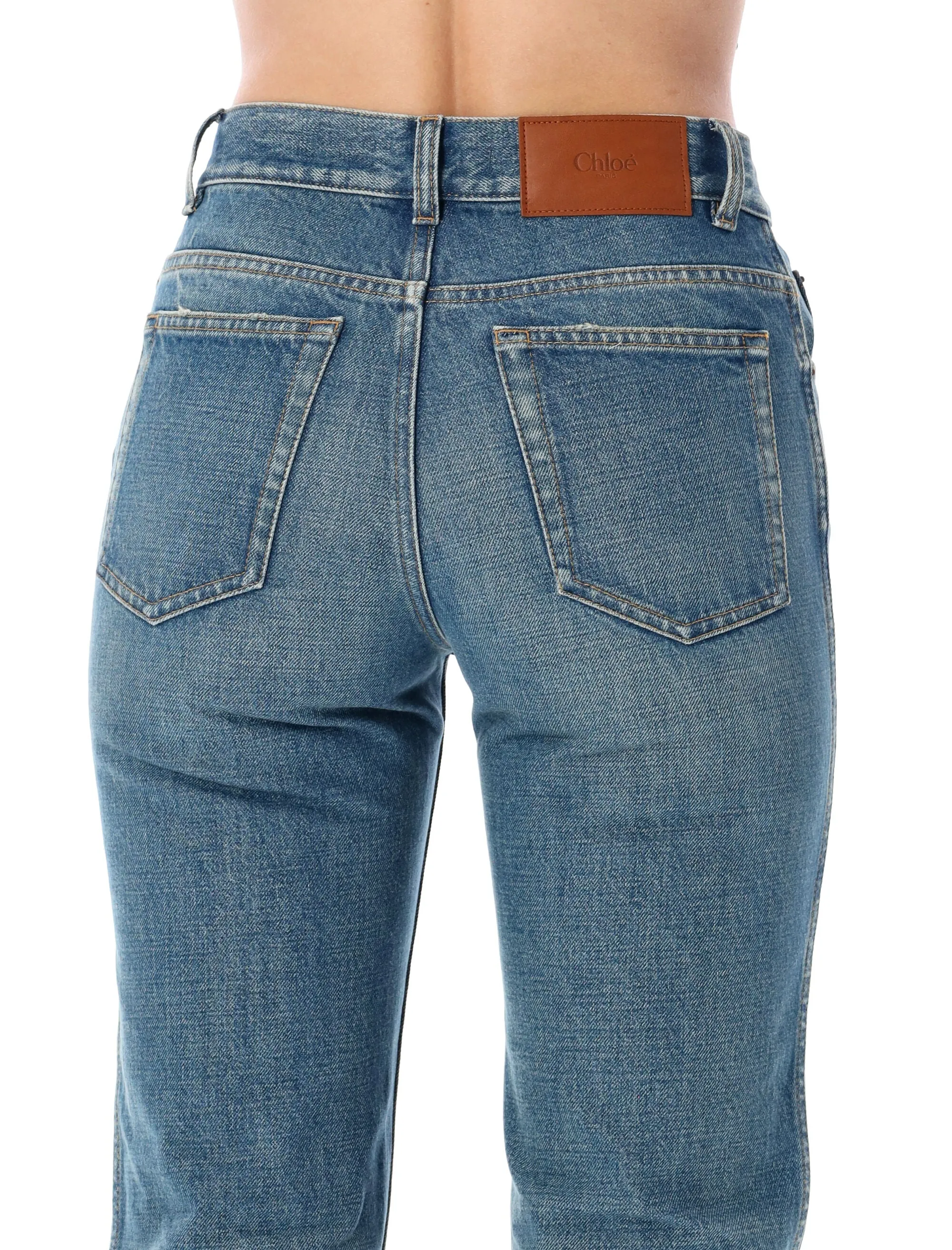 CHLOÉ STRAIGHT DENIM JEANS sold by Lord & Taylor product image thumbnail 4