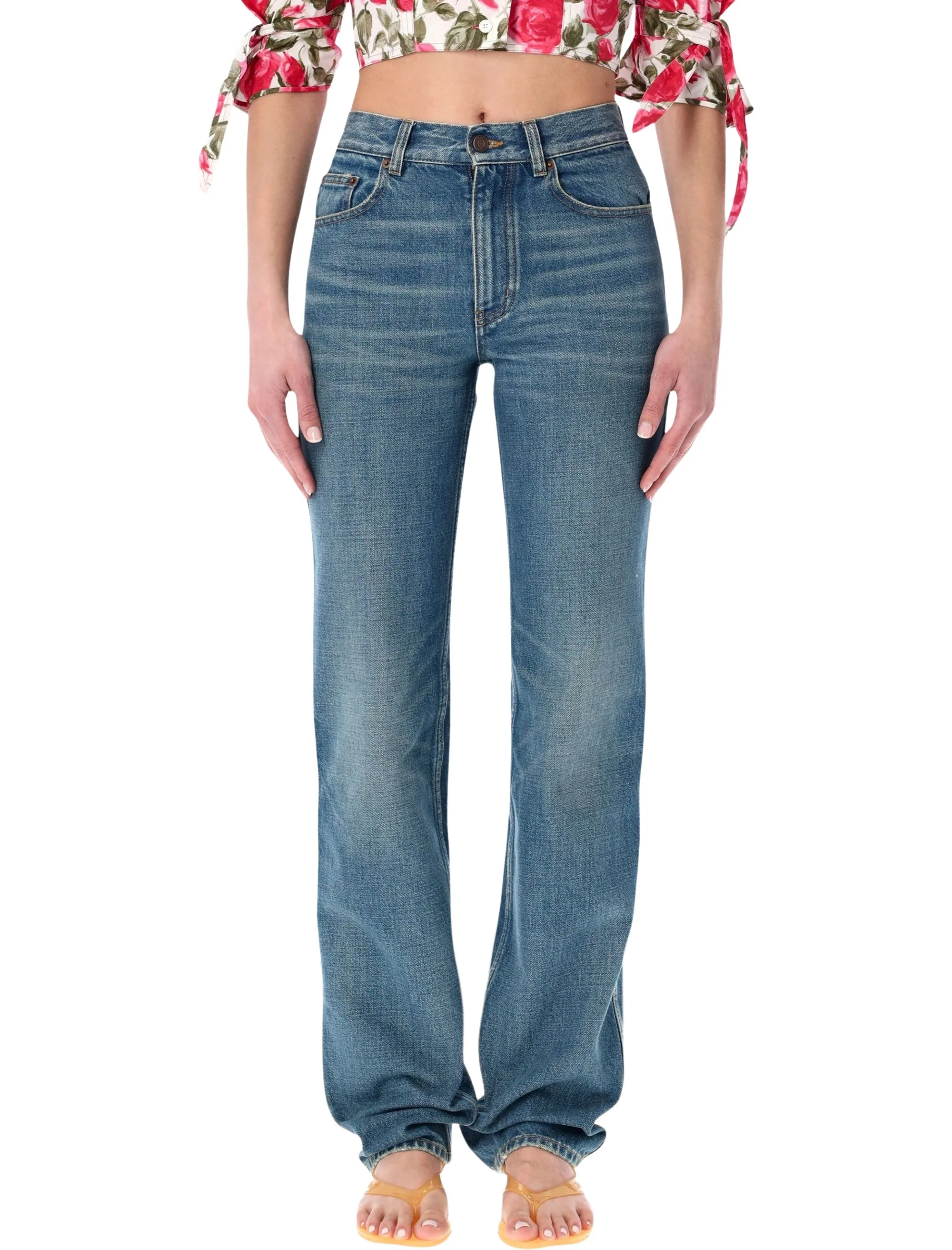 CHLOÉ STRAIGHT DENIM JEANS sold by Lord & Taylor