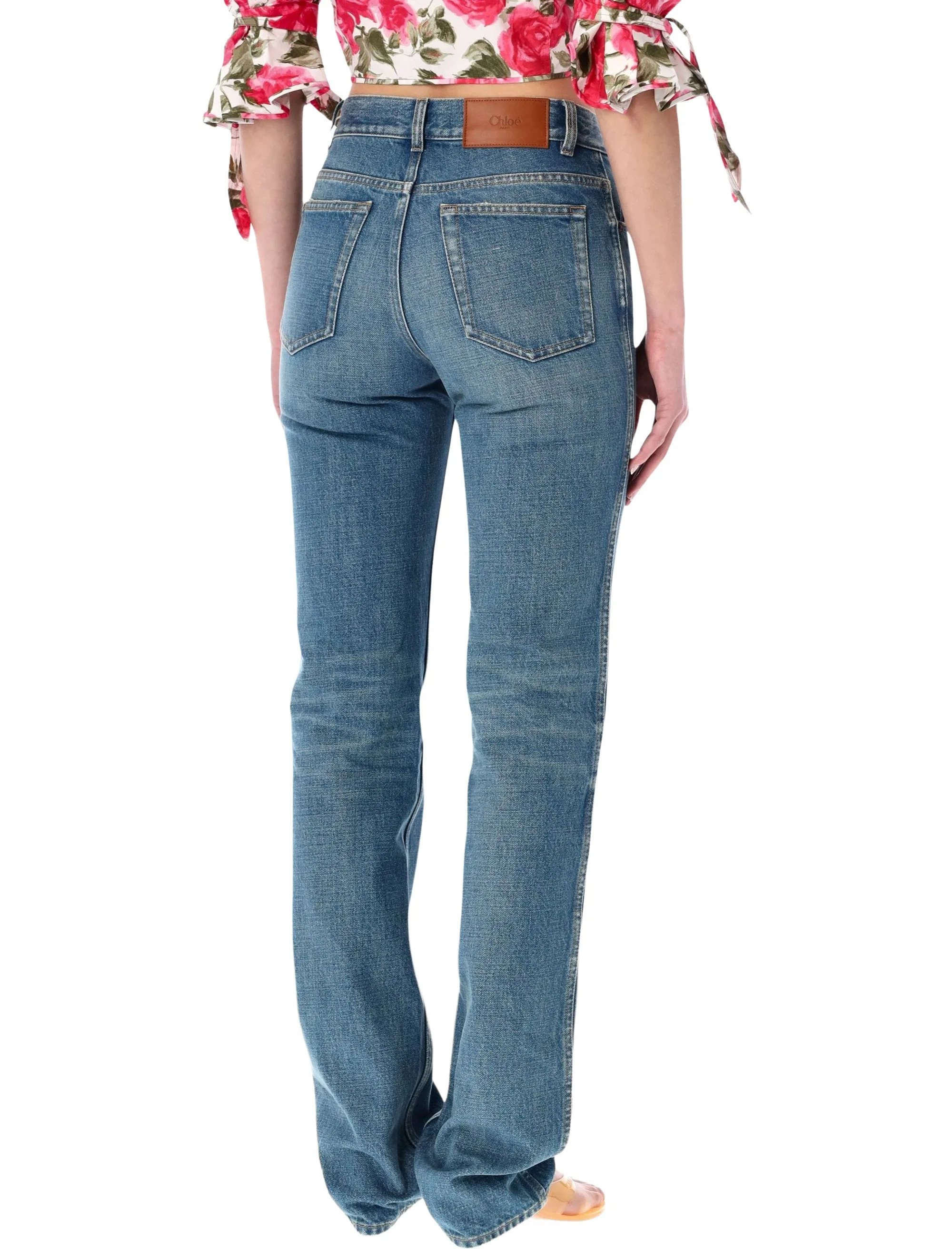 CHLOÉ STRAIGHT DENIM JEANS sold by Lord & Taylor product image thumbnail 3