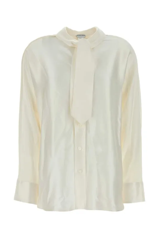 IVORY SILK SHIRT made by Bottega Veneta