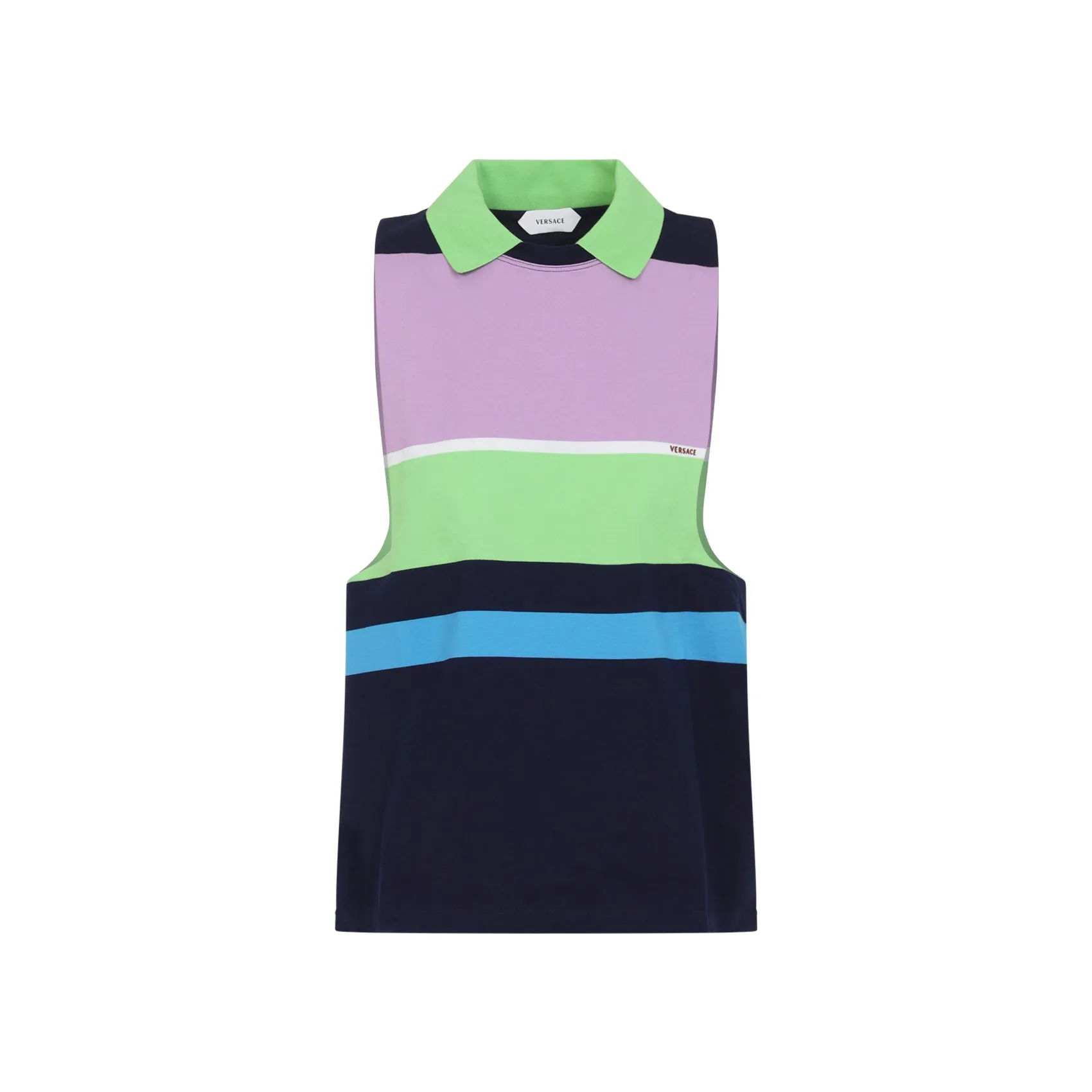 VERSACE STRIPED COTTON JERSEY TOP sold by Lord & Taylor