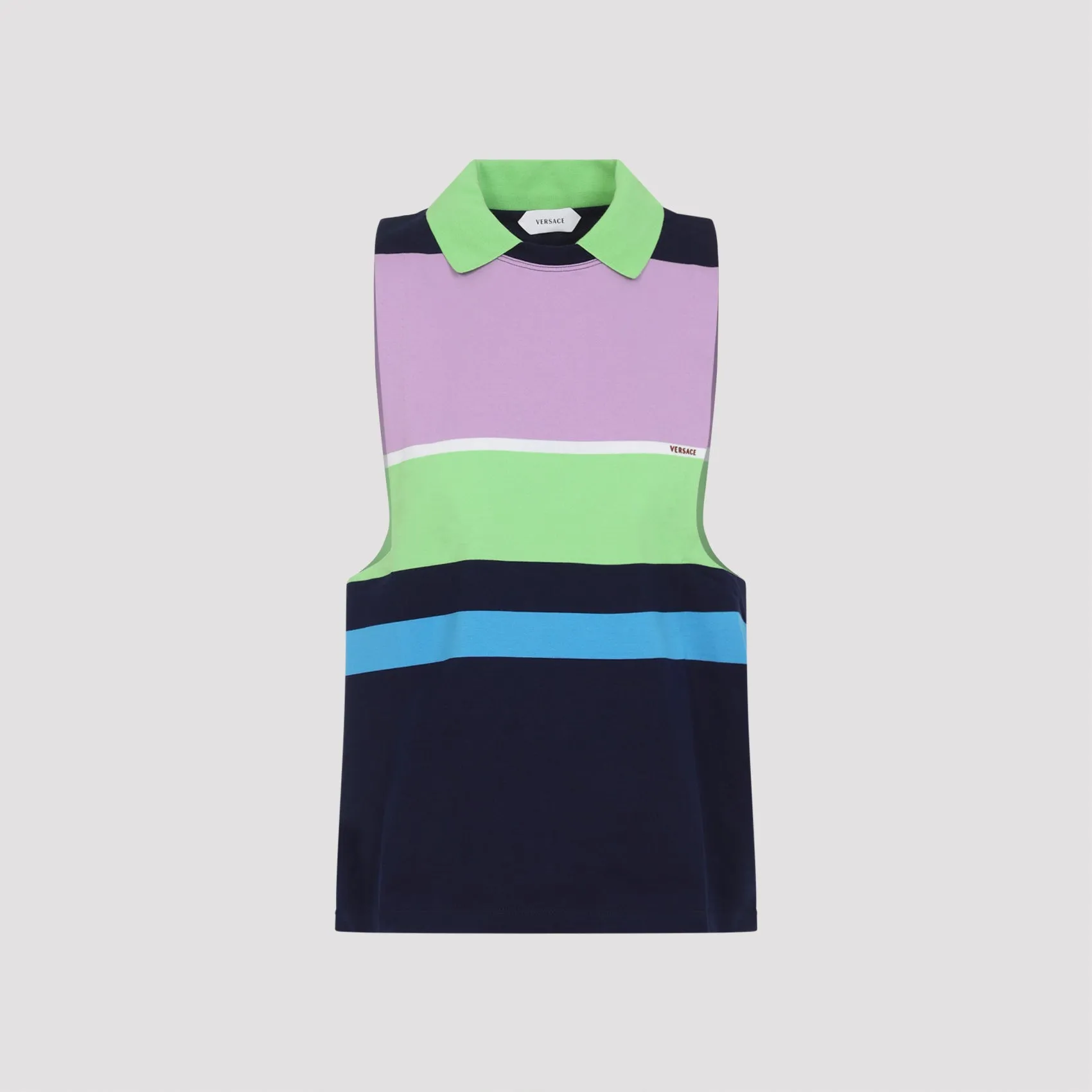 VERSACE STRIPED COTTON JERSEY TOP sold by Lord & Taylor product image thumbnail 2