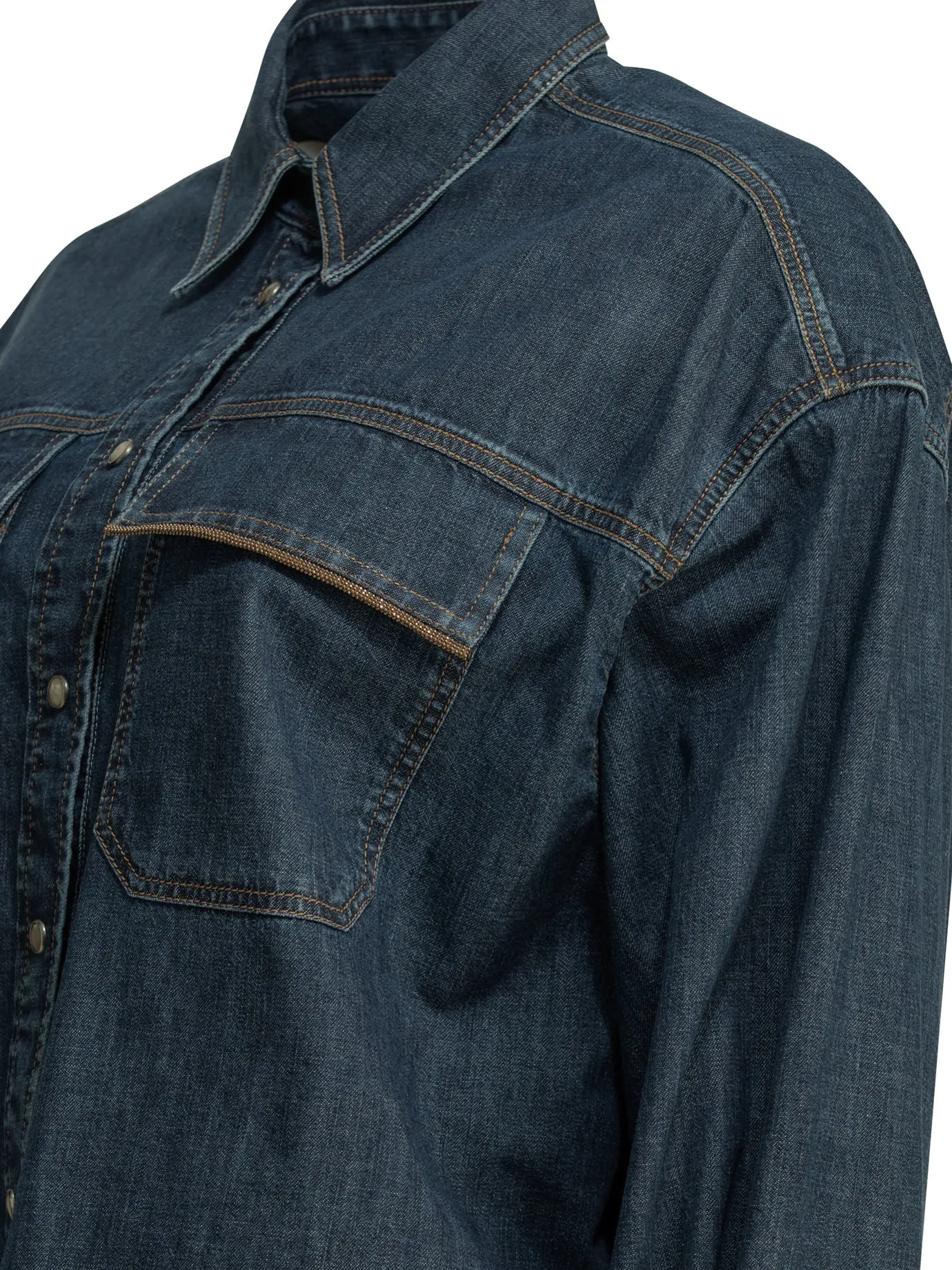 CASUAL DENIM SHIRT sold by Lord & Taylor product image thumbnail 4