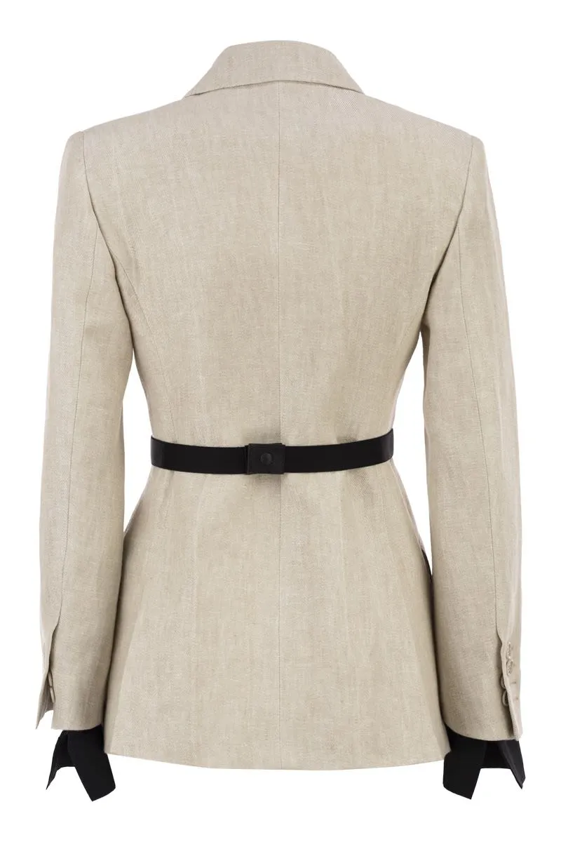 MXSNEUTRO - TAILORED LINEN BLAZER sold by Lord & Taylor product image thumbnail 2