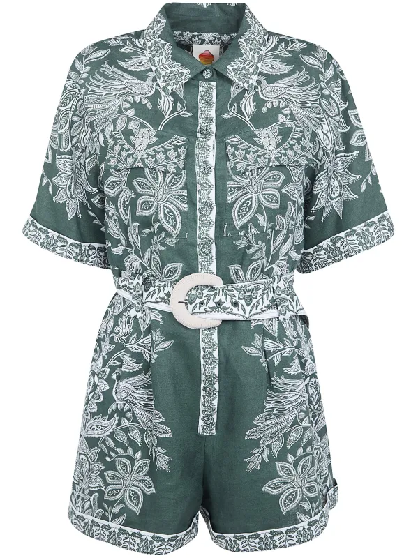 SHORT SLEEVE ROMPER made by FARM Rio