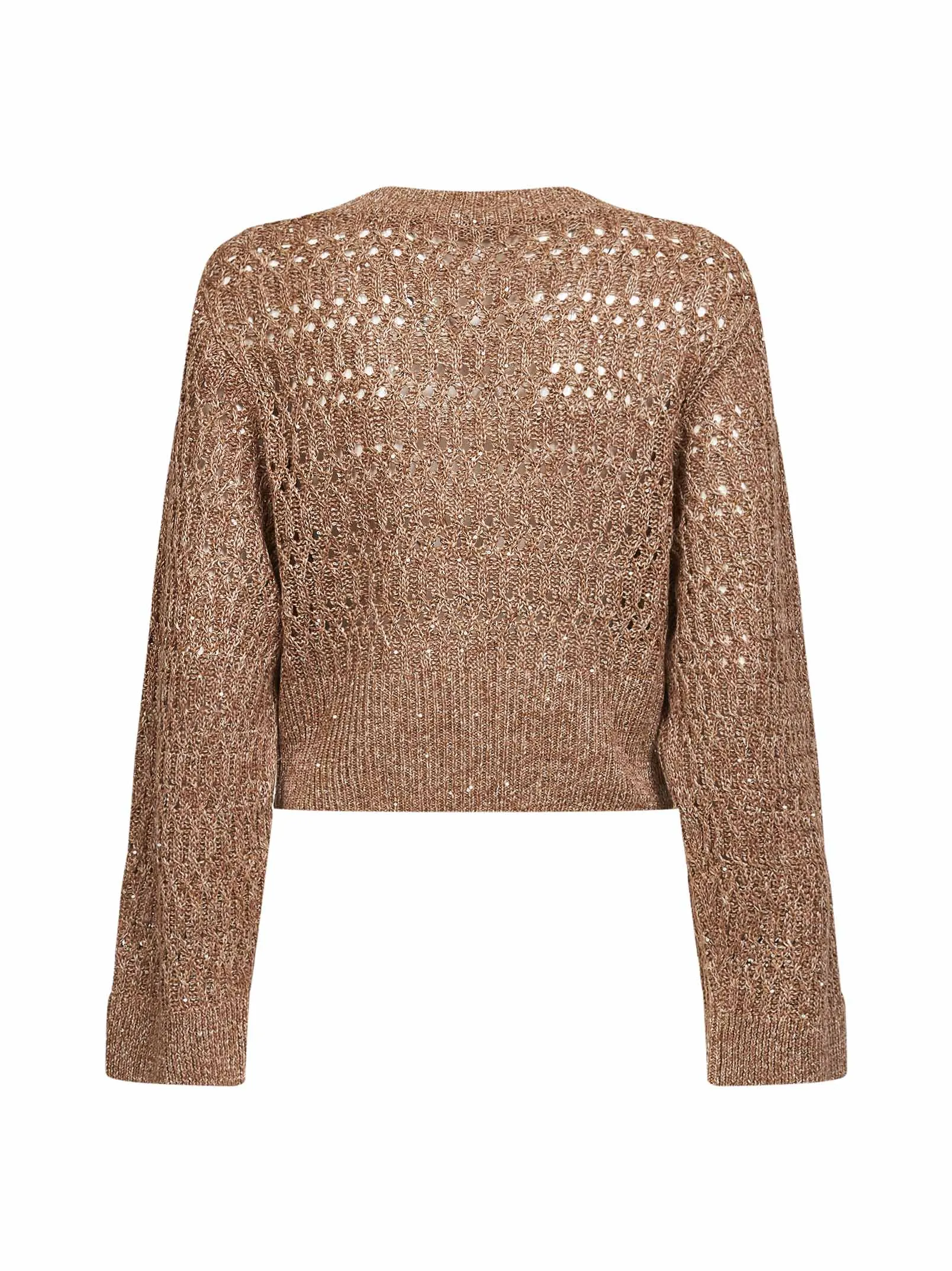 Brown Linen Dazzling Braids Sweater sold by Lord & Taylor product image thumbnail 2