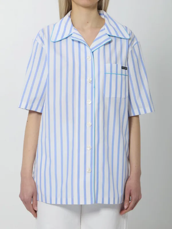 Striped poplin shirt made by Dolce & Gabanna