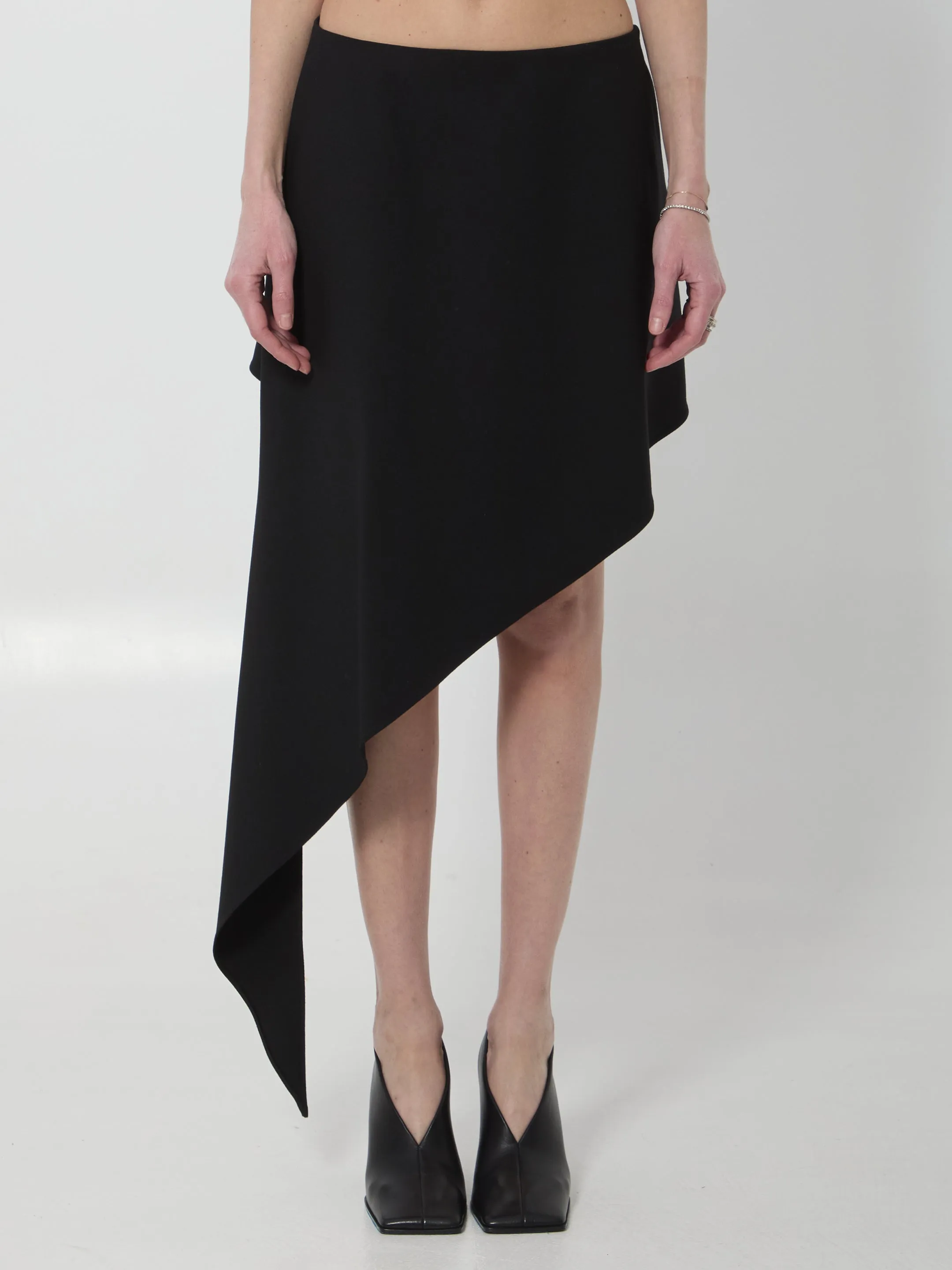 Asymmetric pointed skirt sold by Lord & Taylor