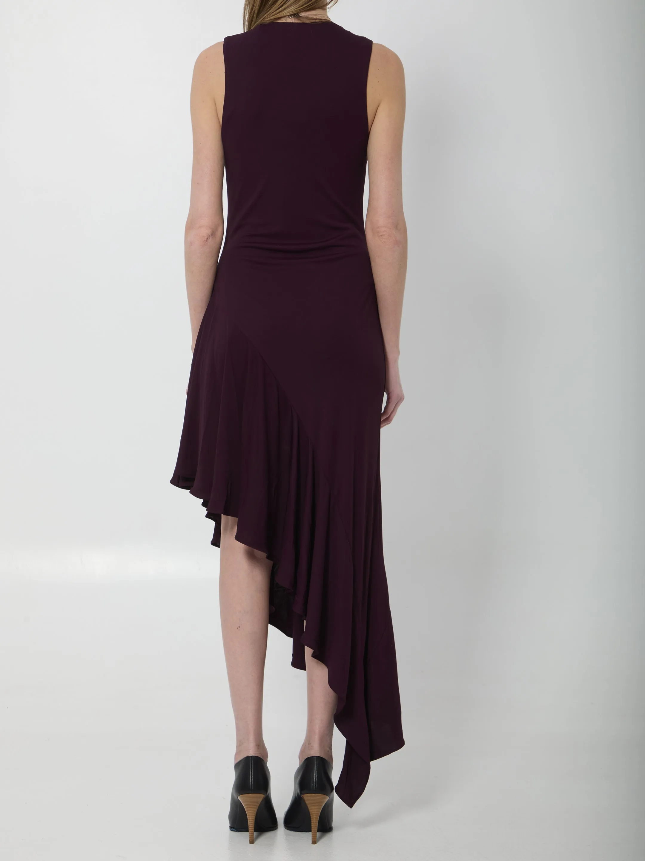 Fluid jersey asymmetric dress sold by Lord & Taylor product image thumbnail 4