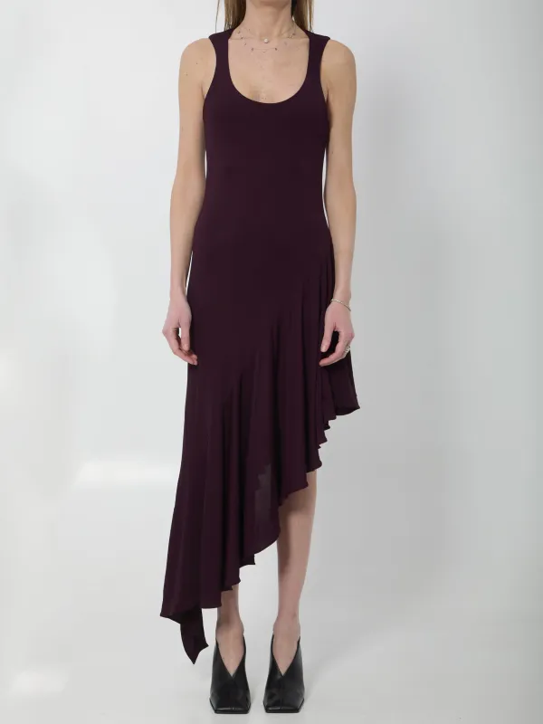 Fluid jersey asymmetric dress made by Alaia