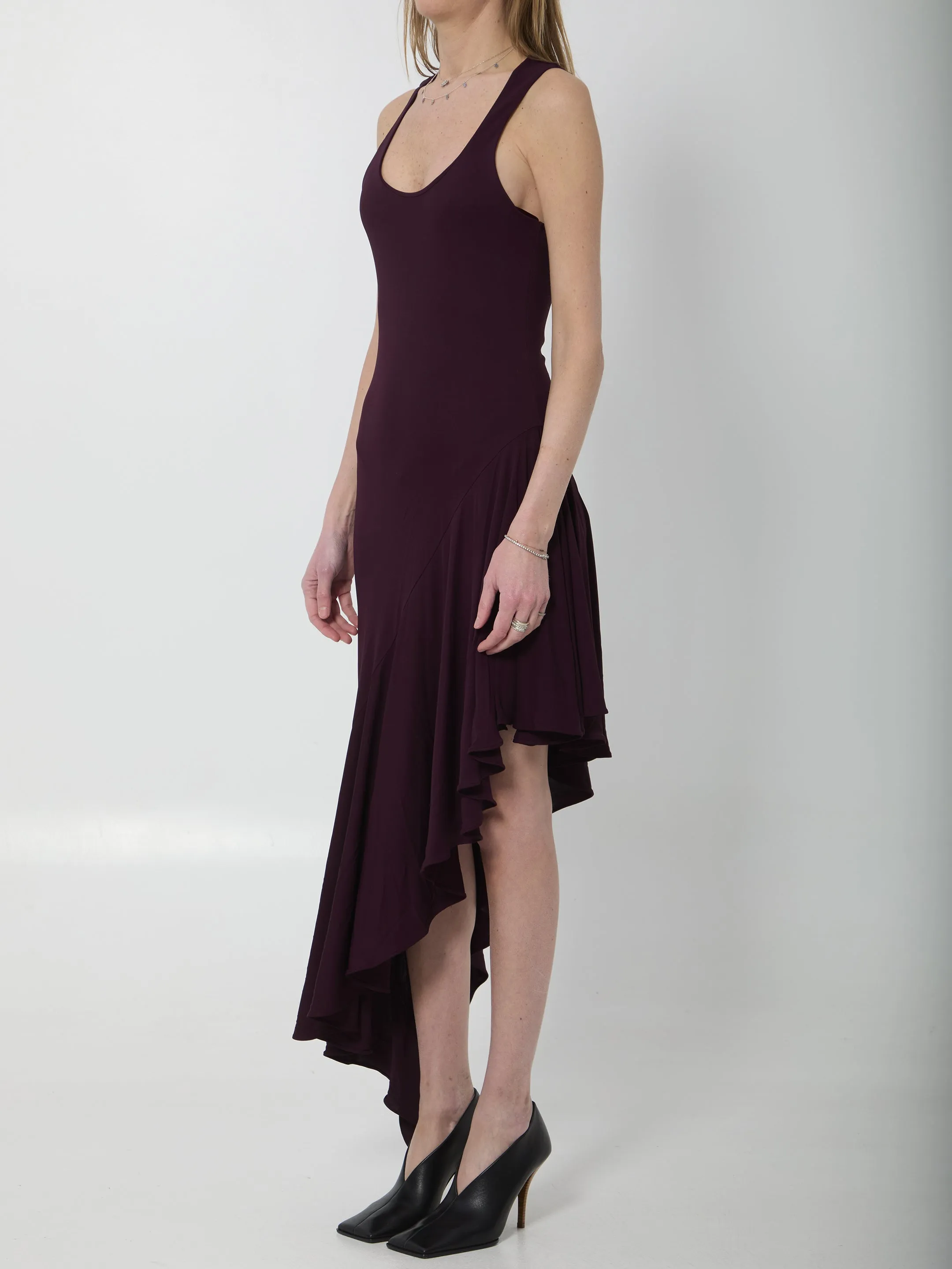 Fluid jersey asymmetric dress sold by Lord & Taylor product image thumbnail 2
