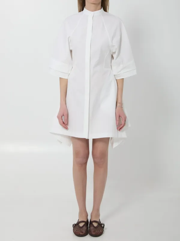 Poplin panel midi dress made by Alaia