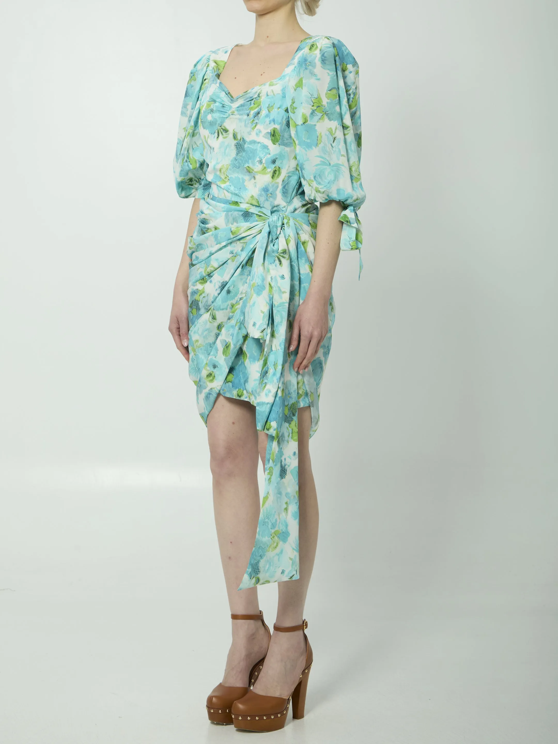 Printed silk midi dress sold by Lord & Taylor product image thumbnail 2