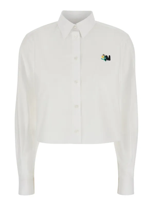 Shirt White Cotton made by MSGM