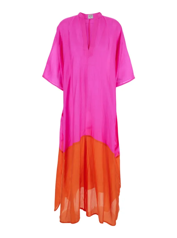 Kaftan Two Tone Fuchsia made by Lord & Taylor