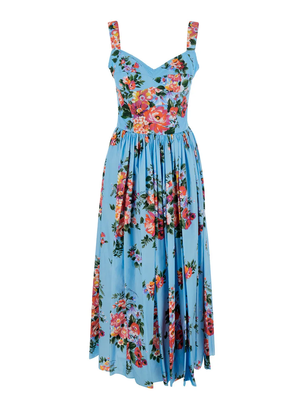 Long Dress Printed Poplin Maxi Blue sold by Lord & Taylor