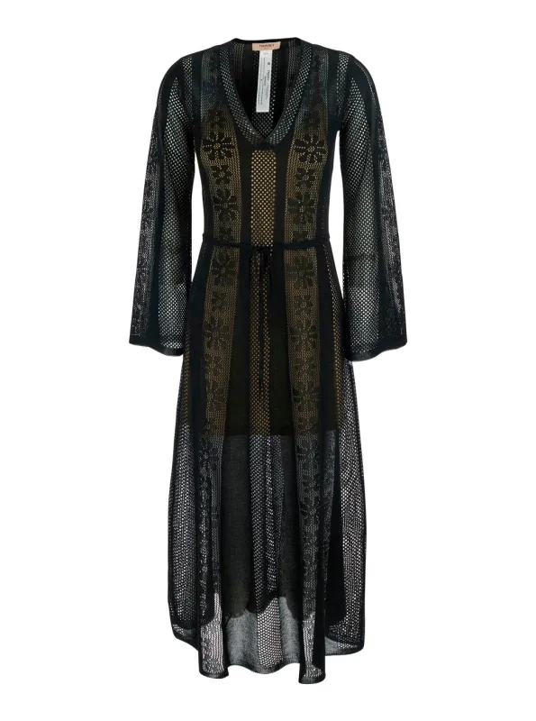 Dress V-neck Black made by Twinset