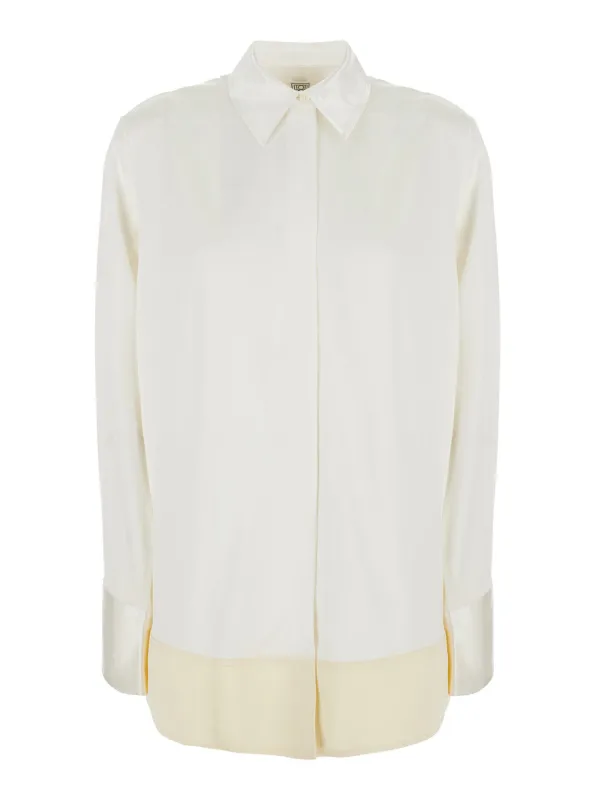 Tuxedo Shirt, White made by Toteme